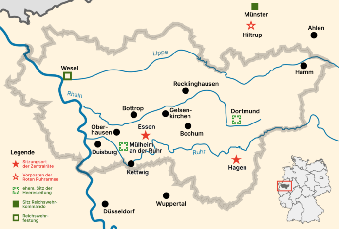 Karte Bürgerkrieg Ruhr